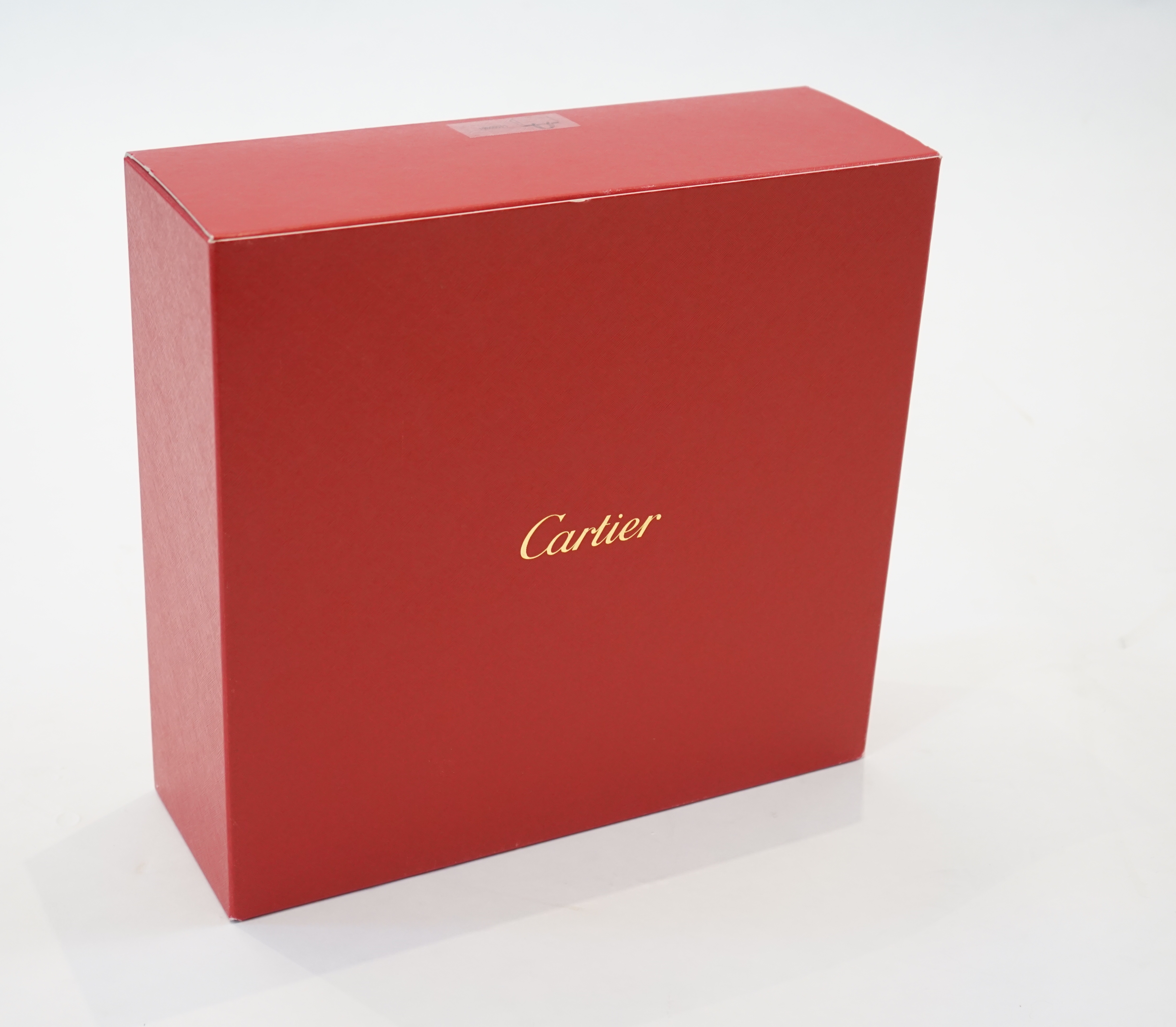A Cartier Panthère shopping bag in black leather, width 37cm, depth 13cm, height 28cm
